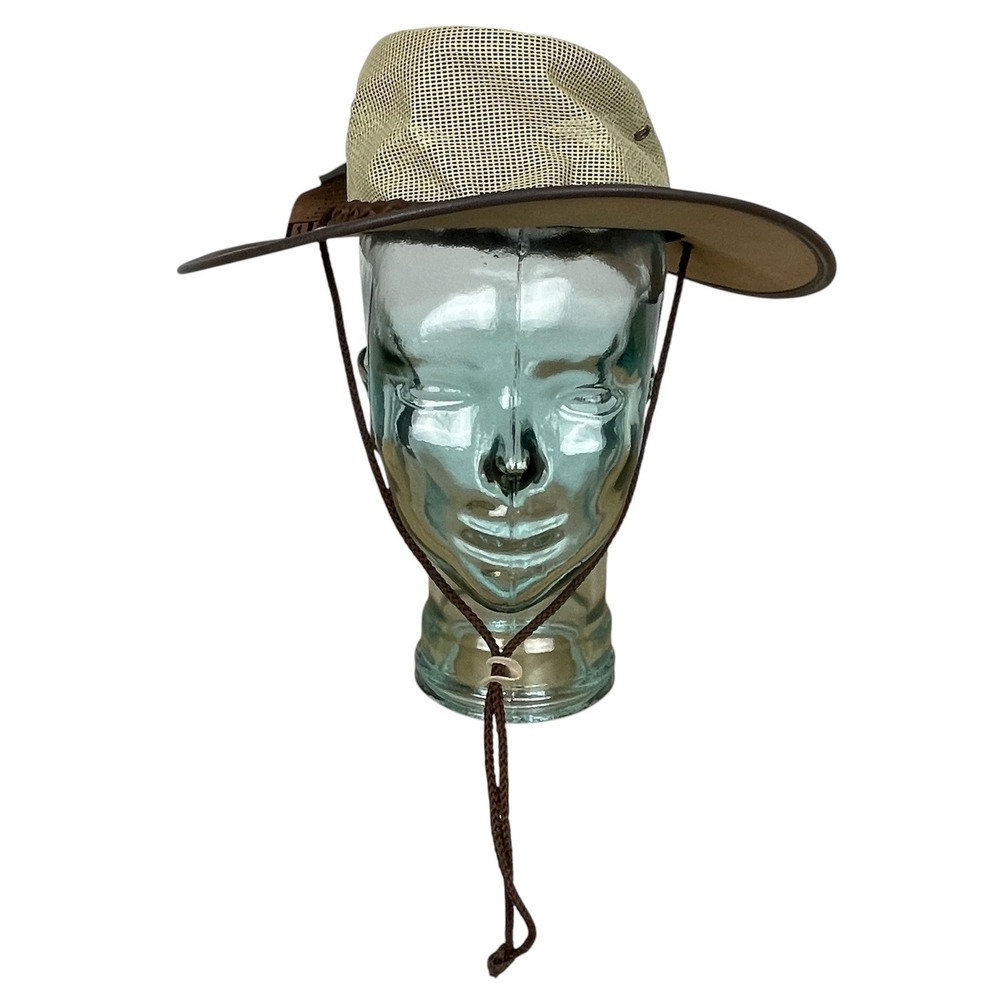 Barmah 1057 Canvas Cooler Drover Hat Size‎ M UV Protection Mesh Outback Safari
